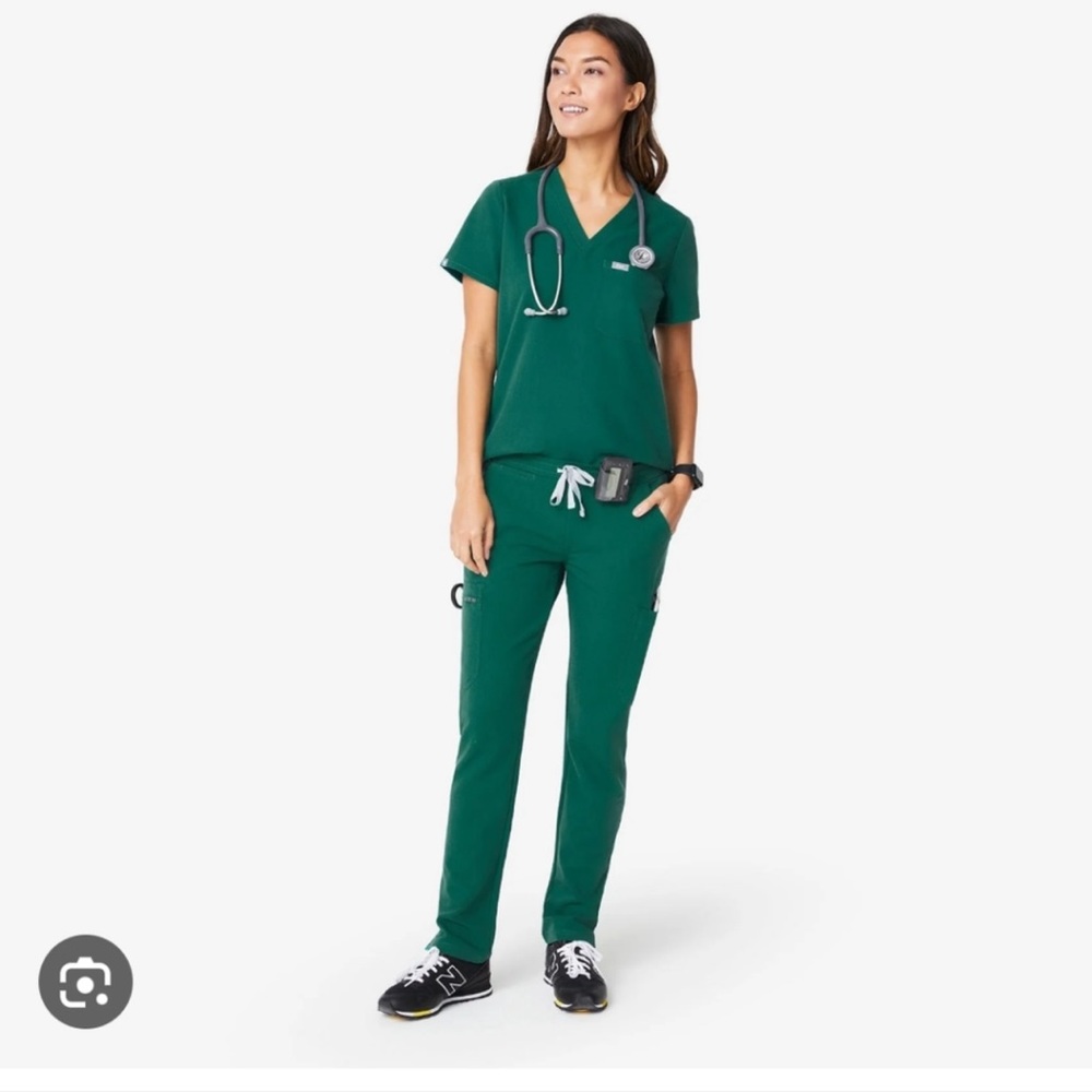 Figs Hunter Green Set XS